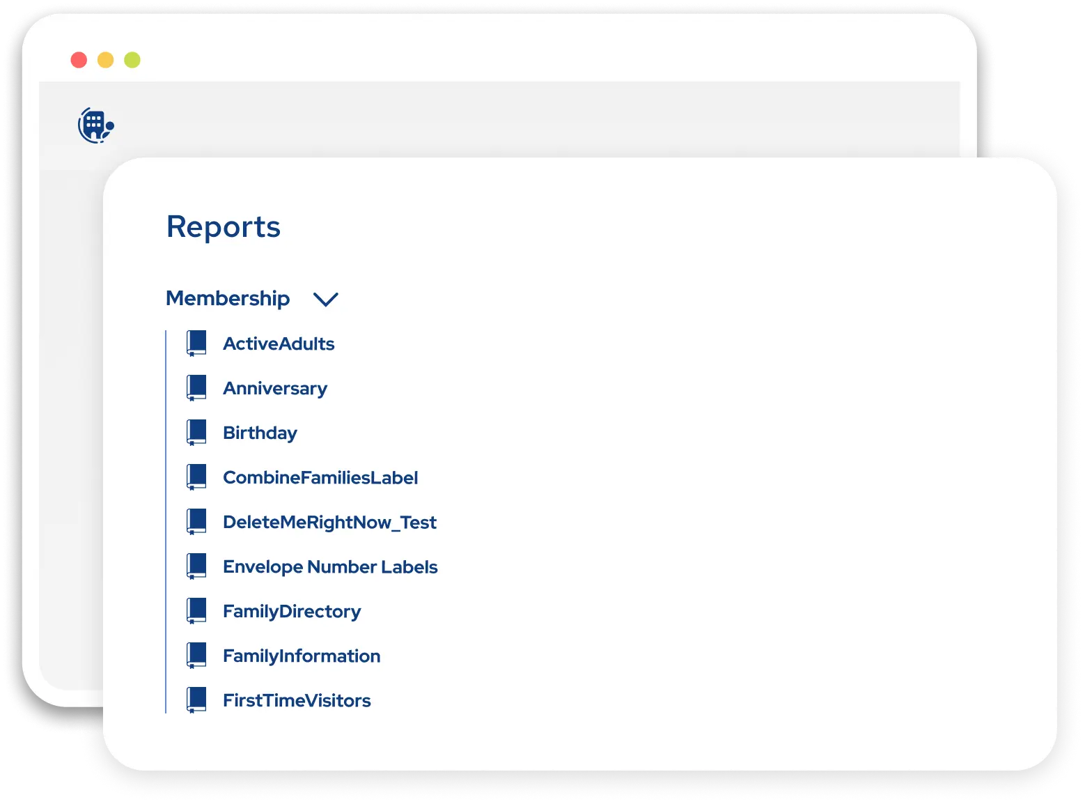 Dashboard showing Support